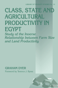 Immagine di copertina: Class, State and Agricultural Productivity in Egypt 1st edition 9780714642451