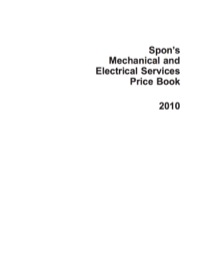 Cover image: Spon's Mechanical and Electrical Services Price Book 2010 9780415552639