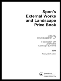 Cover image: Spon's External Works and Landscape Price Book 2010 9780415552608