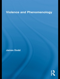 Cover image: Violence and Phenomenology 1st edition 9780415851961