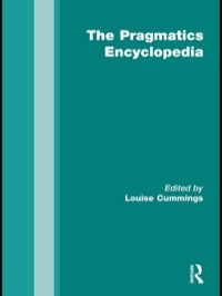 Cover image: The Routledge Pragmatics Encyclopedia 1st edition 9780415844680