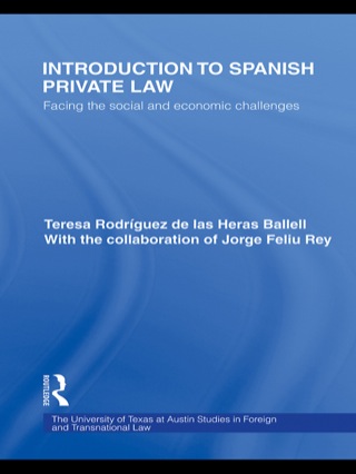 Cover image: Introduction to Spanish Private Law 1st edition 9780415446136