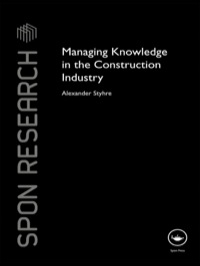 Imagen de portada: Managing Knowledge in the Construction Industry 1st edition 9781138995567