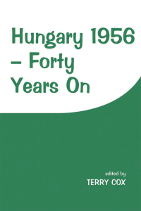 Cover image: Hungary 1956 1st edition 9780714647661