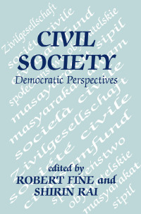 Cover image: Civil Society 1st edition 9780714647623