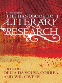 表紙画像: The Handbook to Literary Research 2nd edition 9780415497329