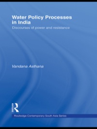 Imagen de portada: Water Policy Processes in India 1st edition 9780415627405