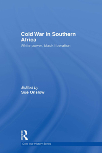 Imagen de portada: Cold War in Southern Africa 1st edition 9780415622288