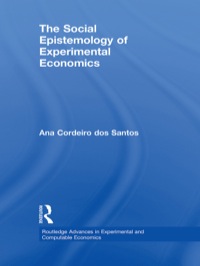 Cover image: The Social Epistemology of Experimental Economics 1st edition 9781138805095