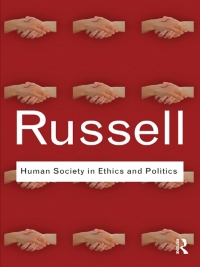 Cover image: Human Society in Ethics and Politics 1st edition 9781138173903