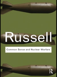 Imagen de portada: Common Sense and Nuclear Warfare 1st edition 9781138146181