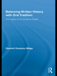 Cover image: Balancing Written History with Oral Tradition 1st edition 9780415646031
