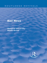Imagen de portada: Bad News (Routledge Revivals) 1st edition 9780415563765