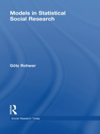 صورة الغلاف: Models in Statistical Social Research 1st edition 9780415534215