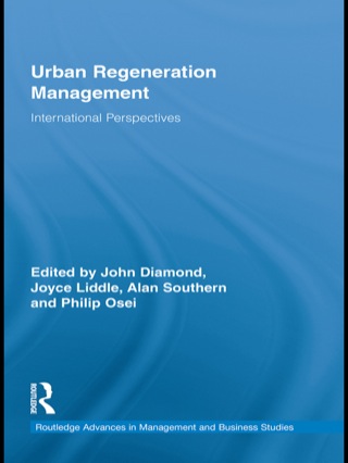 صورة الغلاف: Urban Regeneration Management 1st edition 9780415451932