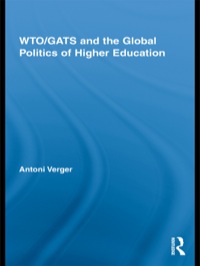 Cover image: WTO/GATS and the Global Politics of Higher Education 1st edition 9780415848664