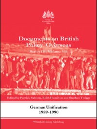 Cover image: German Unification 1989-90 1st edition 9780415550024