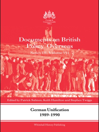 表紙画像: German Unification 1989-90 1st edition 9780415550024