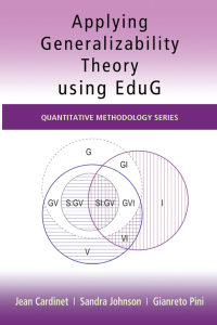 Imagen de portada: Applying Generalizability Theory using EduG 1st edition 9781848728295