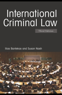 Omslagafbeelding: International Criminal Law 3rd edition 9780415418454