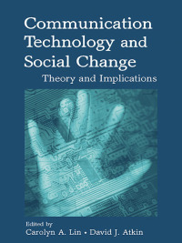 Imagen de portada: Communication Technology and Social Change 1st edition 9780805856132