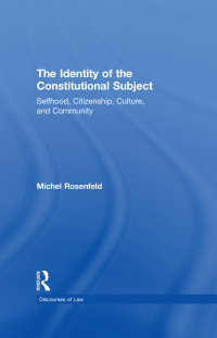 Immagine di copertina: The Identity of the Constitutional Subject 1st edition 9780415949743