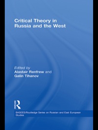 Omslagafbeelding: Critical Theory in Russia and the West 1st edition 9780415673358