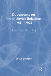 Imagen de portada: Documents on Israeli-Soviet Relations 1941-1953 1st edition 9780714648439