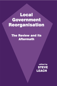Imagen de portada: Local Government Reorganisation 1st edition 9781138995505