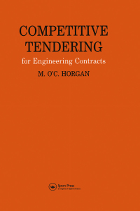 Cover image: Competitive Tendering for Engineering Contracts 1st edition 9780419116301