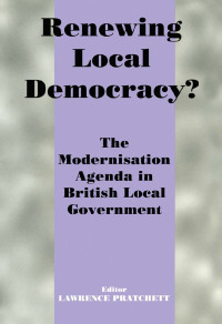 Omslagafbeelding: Renewing Local Democracy? 1st edition 9780714650463