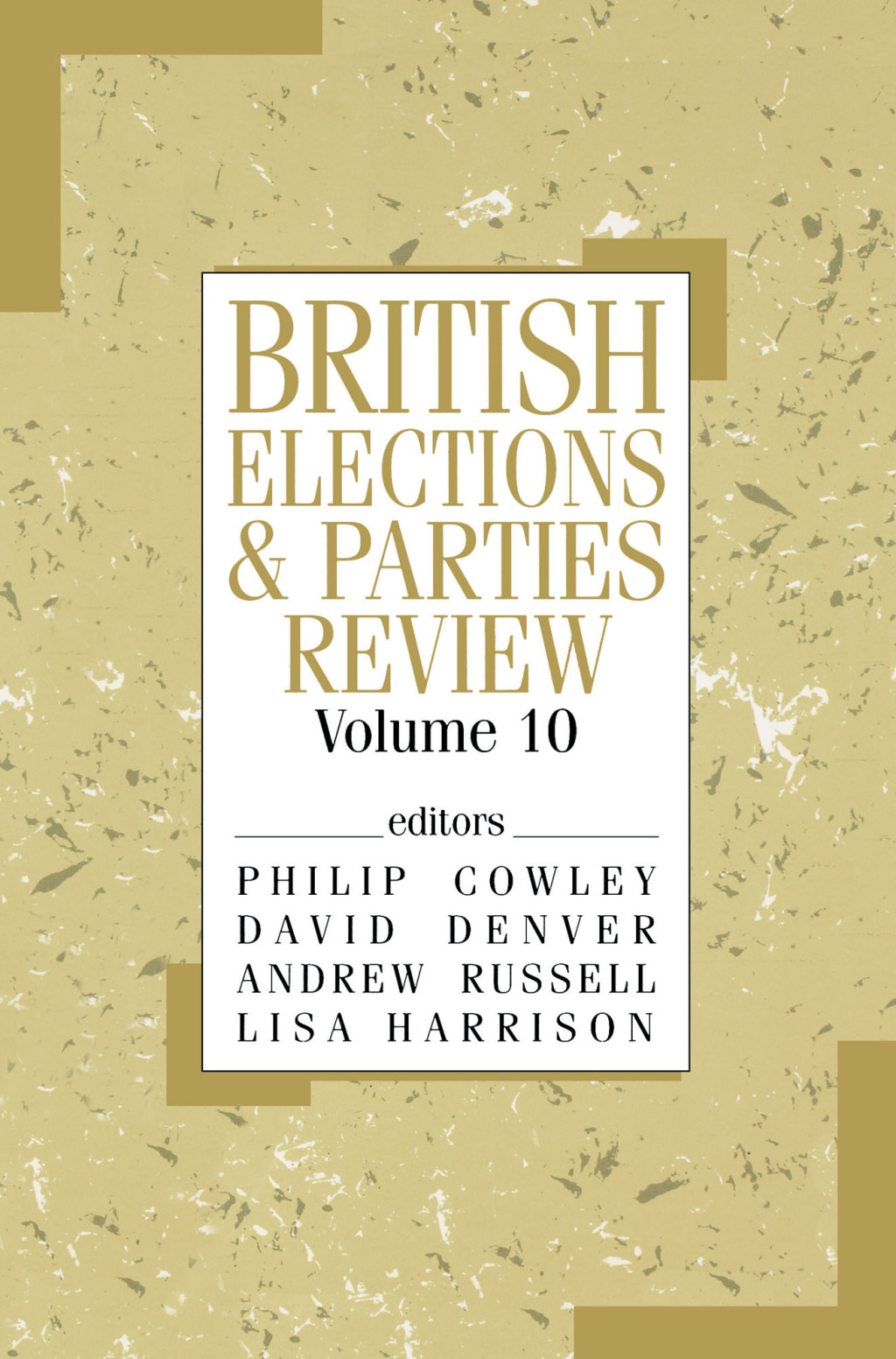 British Elections & Parties Review 1st Edition