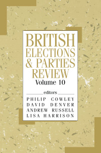 Immagine di copertina: British Elections & Parties Review 1st edition 9780714650968