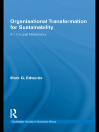 Imagen de portada: Organizational Transformation for Sustainability 1st edition 9780415888691
