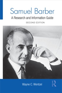Cover image: Samuel Barber 2nd edition 9780415875585