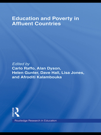 Cover image: Education and Poverty in Affluent Countries 1st edition 9780415998802