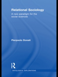 Cover image: Relational Sociology 1st edition 9780415524063