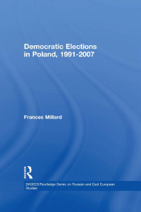 Imagen de portada: Democratic Elections in Poland, 1991-2007 1st edition 9780415547307