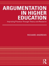 Imagen de portada: Argumentation in Higher Education 1st edition 9780415995016