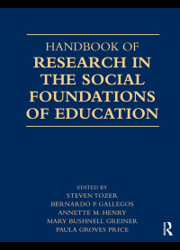 Cover image: Handbook of Research in the Social Foundations of Education 1st edition 9780805842111