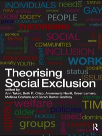Imagen de portada: Theorising Social Exclusion 1st edition 9780415475846