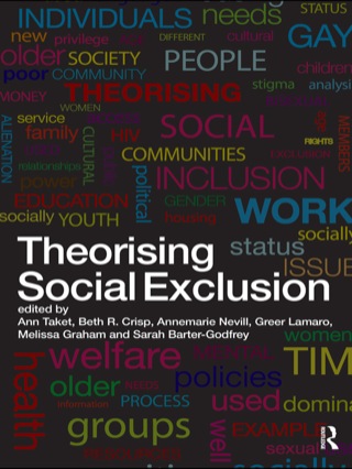 Cover image: Theorising Social Exclusion 1st edition 9780415475846