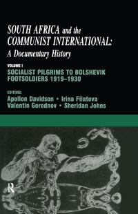 Cover image: South Africa and the Communist International 1st edition 9780714652801