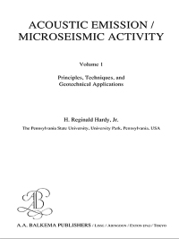 Cover image: Acoustic Emission/Microseismic Activity 1st edition 9789058091932