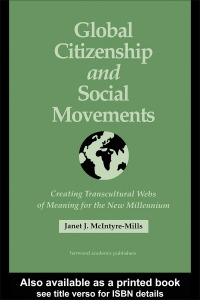 Cover image: Global Citizenship and Social Movements 1st edition 9789057025907