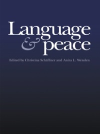 Imagen de portada: Language & Peace 1st edition 9789057024801