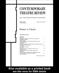Cover image: Women in Theatre 2£3 1st edition 9781138425750