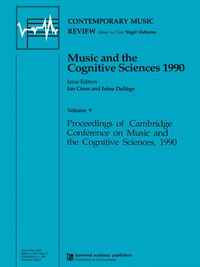 Imagen de portada: Music and the Cognitive Sciences 1990 1st edition 9783718654208