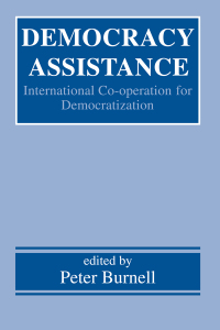 Imagen de portada: Democracy Assistance 1st edition 9780714651064