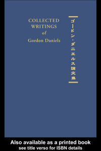 Imagen de portada: Collected Writings of Gordon Daniels 1st edition 9781903350171